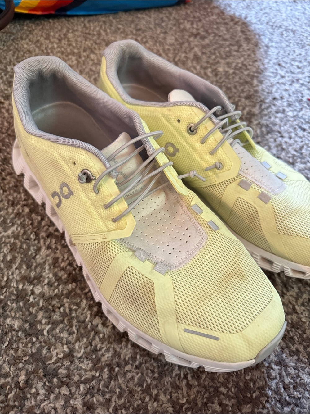 On Lightweight Women's Athletic Running Shoes - Yellow